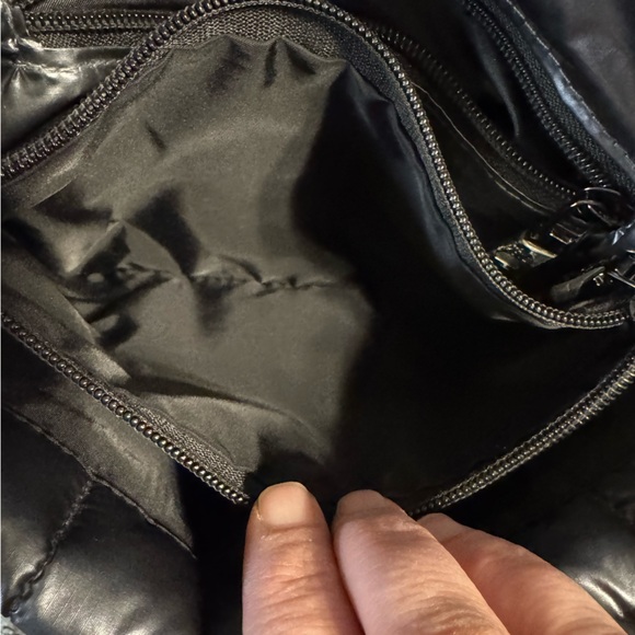 Think Royln - Puffer Gunmetal Shoulder Bag - EUC - Picture 9 of 11